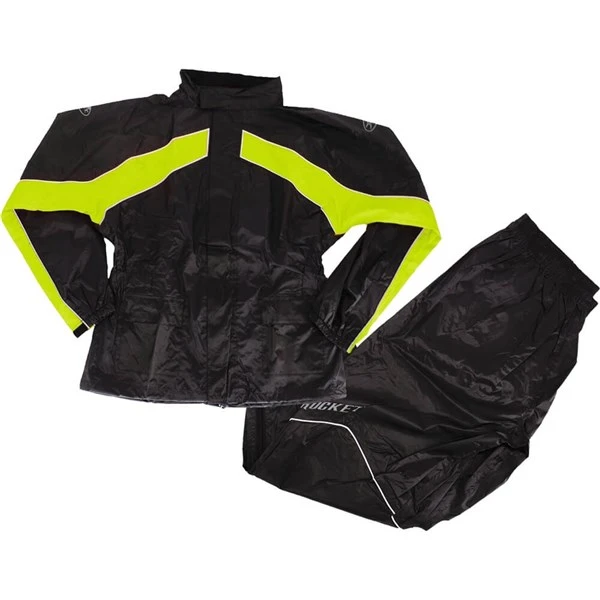 Joe Rocket RS-2 Hi-Viz Two Piece Rain Suit 1 Joe Rocket RS-2 Hi-Viz Two Piece Rain Suit