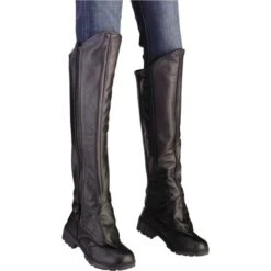 Z1R Women's Leather Half Chaps